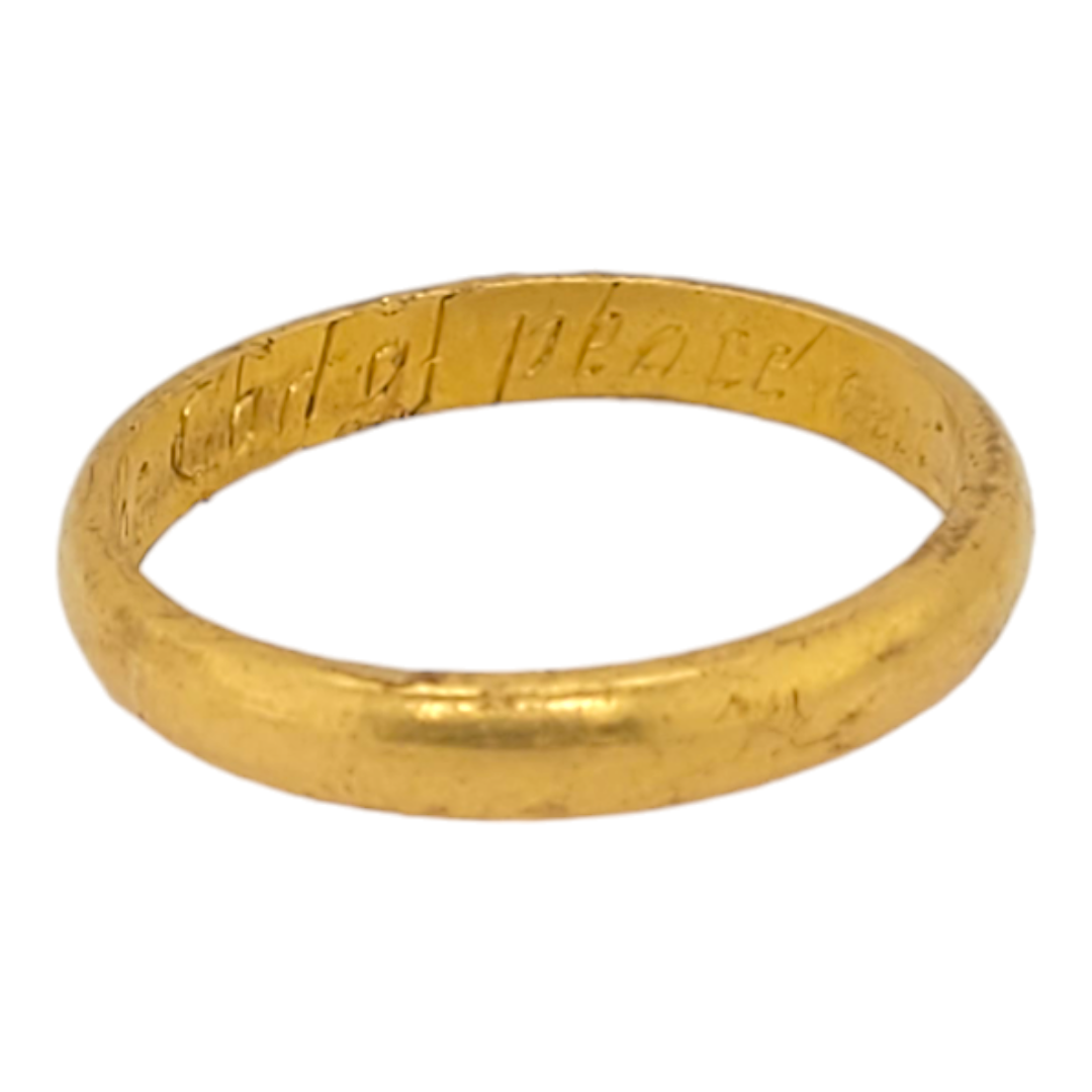 Early Georgian buttery gold posie ring
SKU: 7000