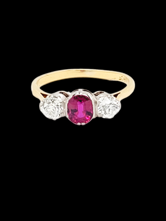 Gem ruby and diamond ring
SKU: 7160