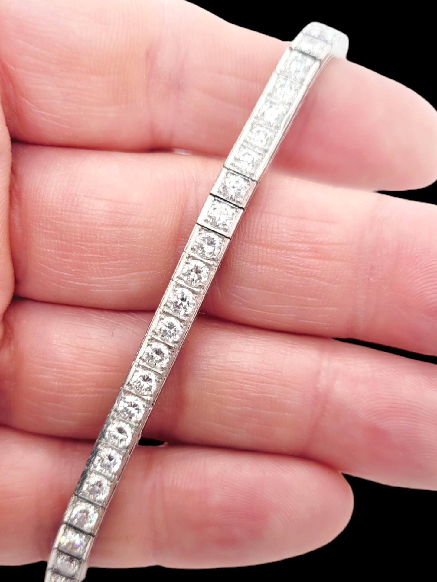 Art deco diamond line bracelet by Koch of Frankfurt
SKU: 7174
