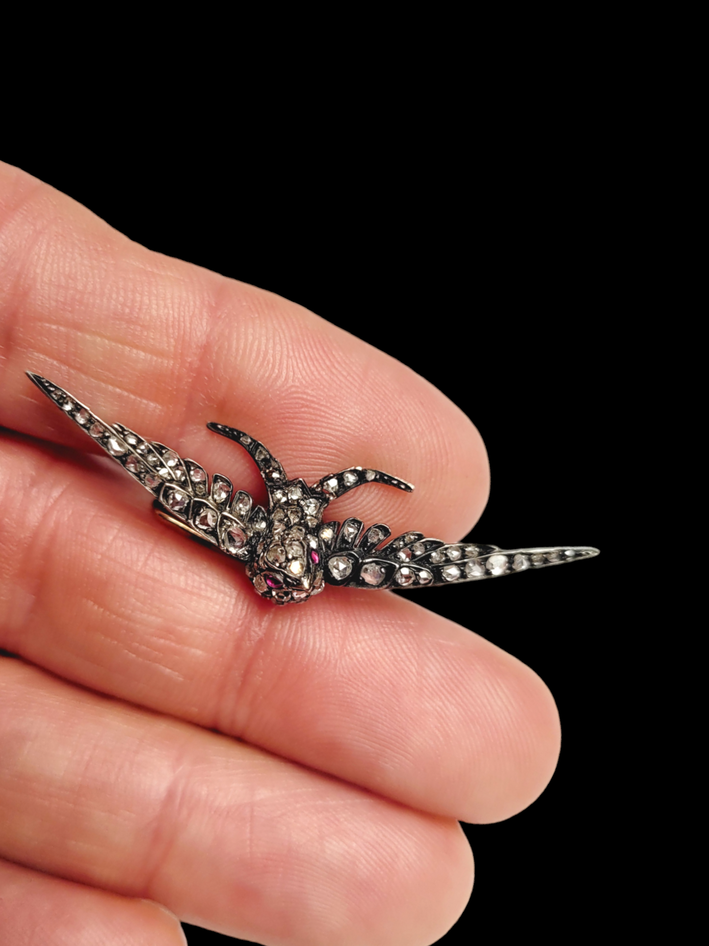 Cute 19th century diamond swallow
SKU: 7259