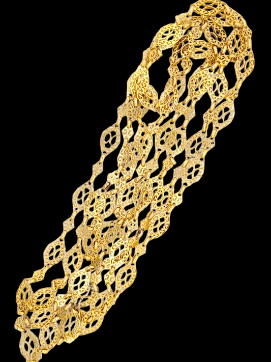 Antique French 18ct gold cartouche muff chain
SKU: 7266