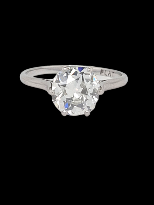 Old mine cut diamond engagement ring
SKU: 7279