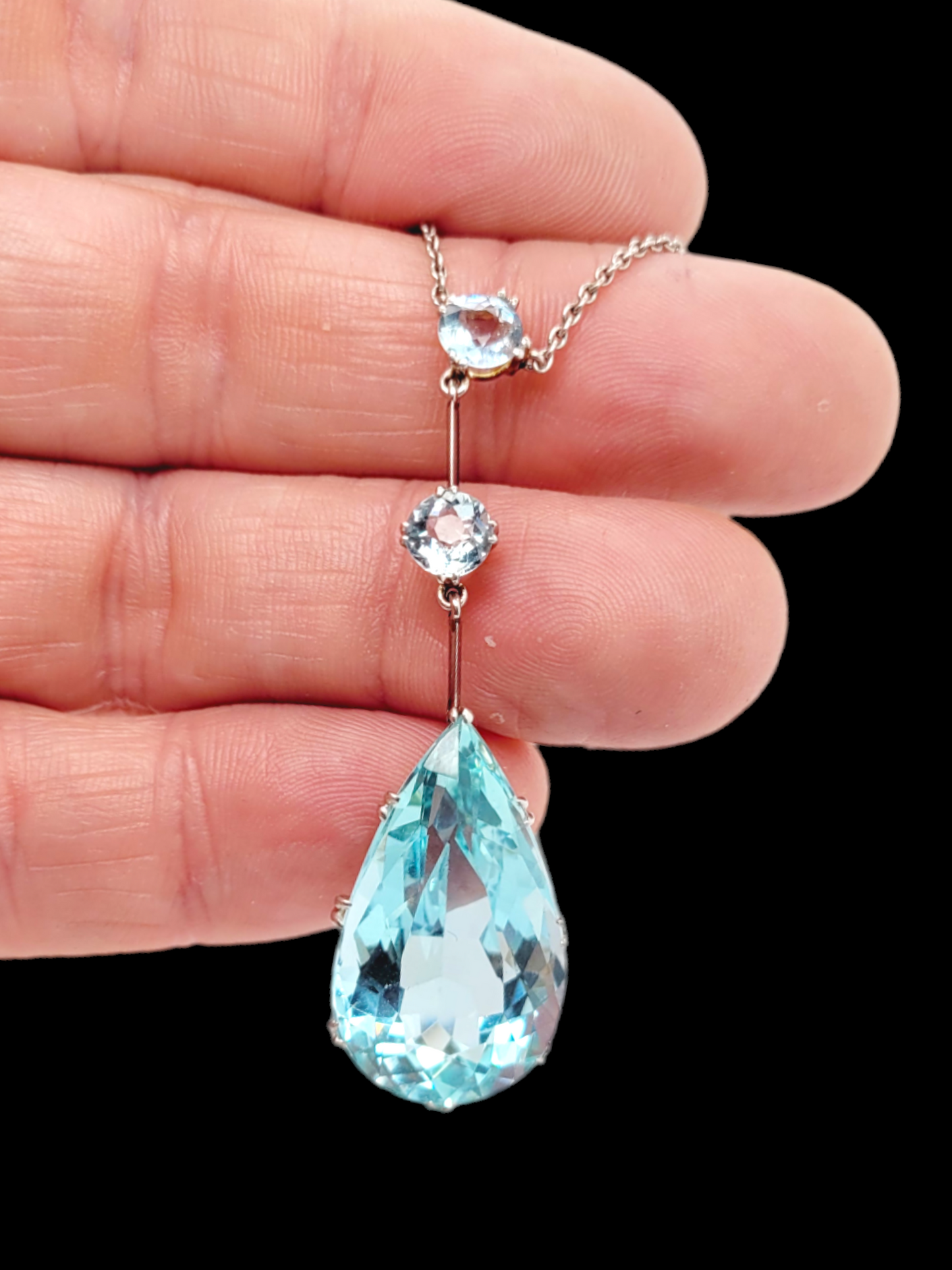 Edwardian Aquamarine pendant
SKU: 7296