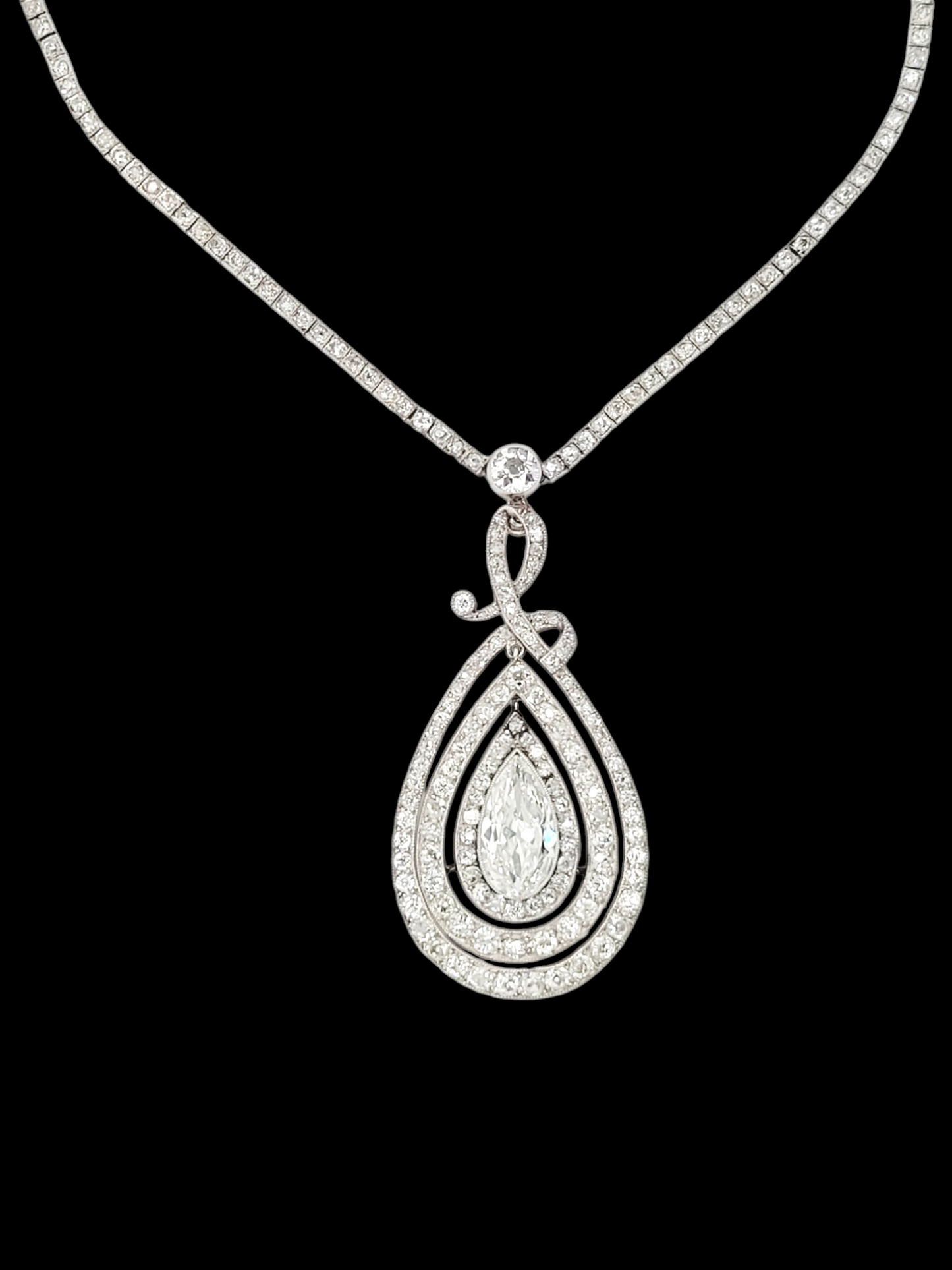 Fine and rare belle epoque diamond necklace
SKU: 7347