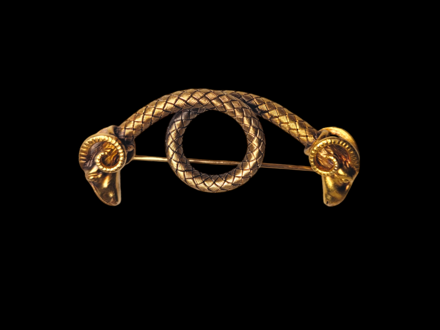 Etruscan revival antique golden fleece brooch
SKU: 7507