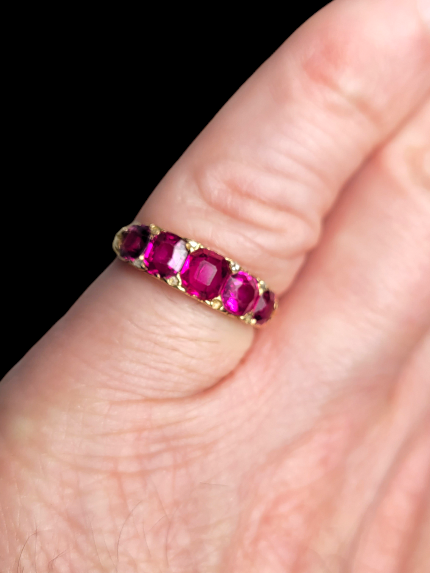 Fine Antique Ruby five stone ring
SKU: 7510