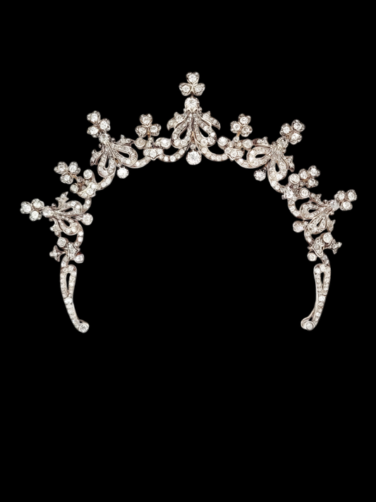 Antique old mine cut diamond tiara
SKU: 7549