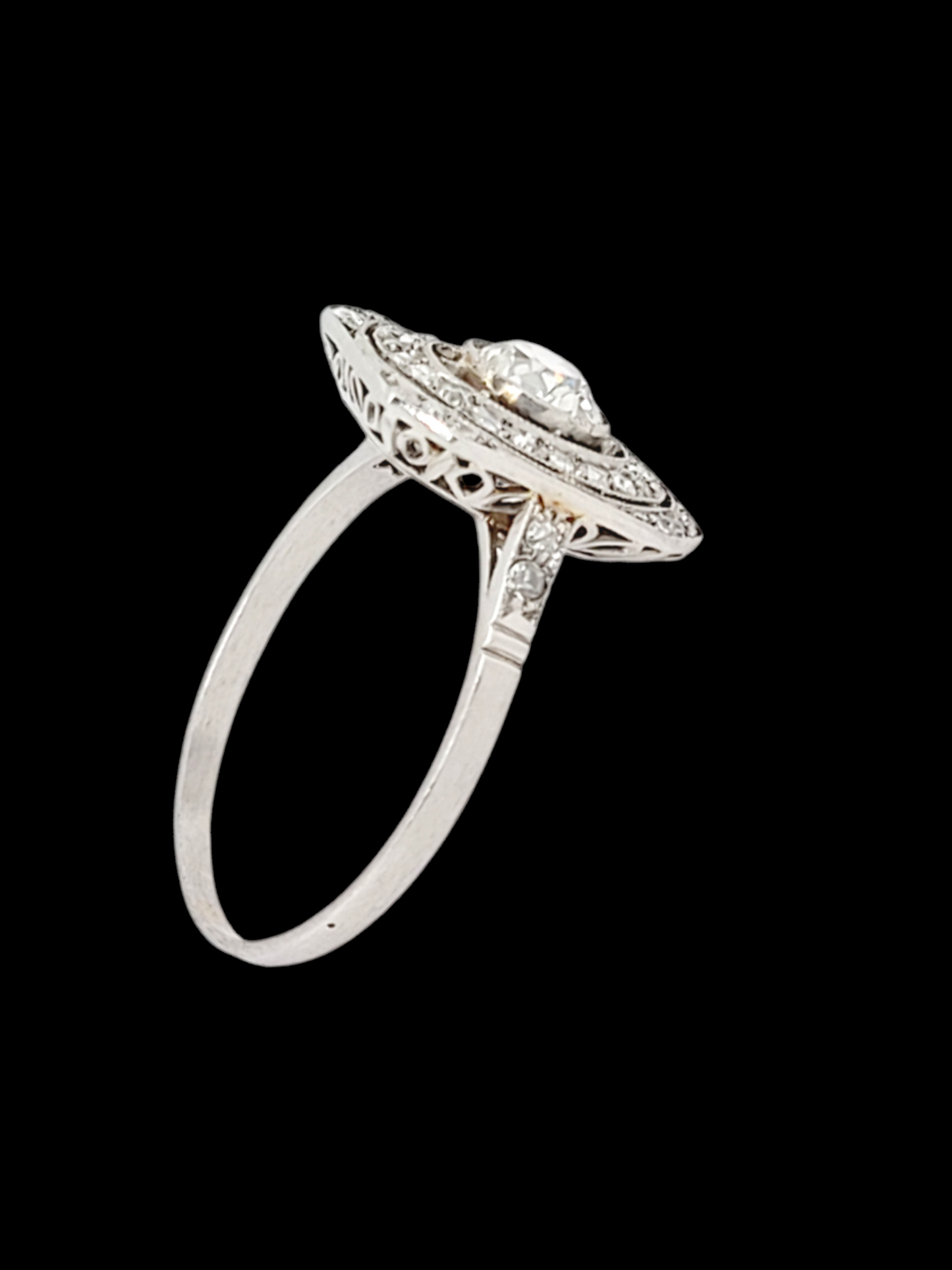 Art deco diamond panel engagement ring
SKU: 7601