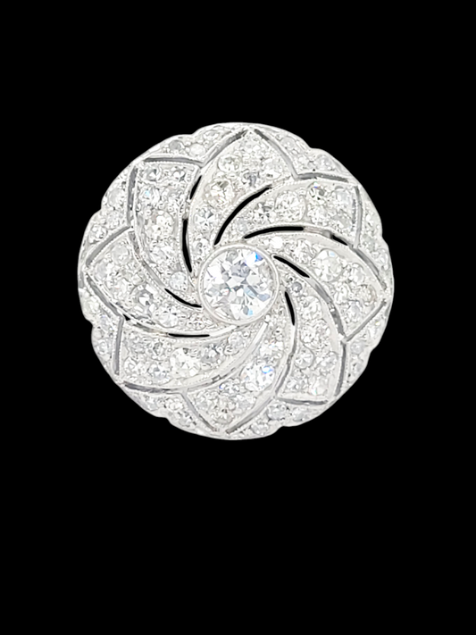 Art deco diamond swirl dress ring
SKU: 7613
