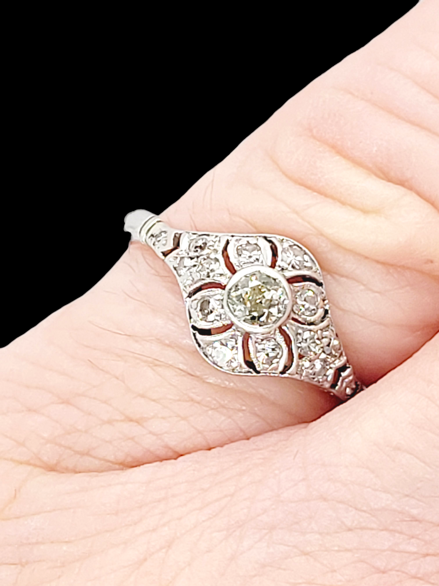 Edwardian diamond openwork ring
SKU: 7627