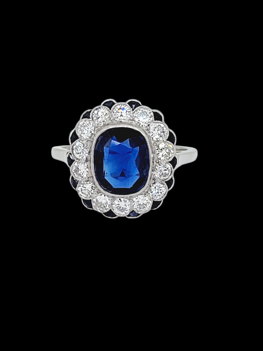 Vintage art deco sapphire and diamond engagement ring
SKU: 7647