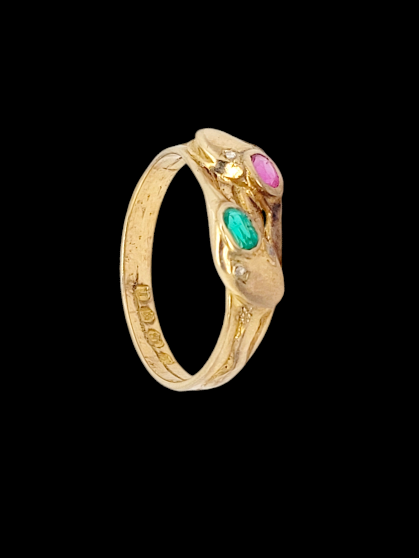 Antique gem set double snake ring
SKU: 7712