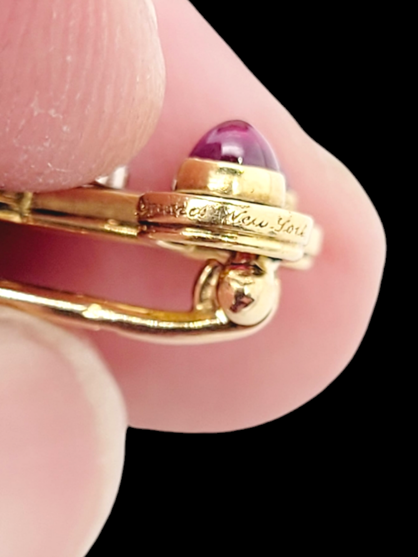 Art deco Cartier ruby and enamel brooch
SKU: 7757