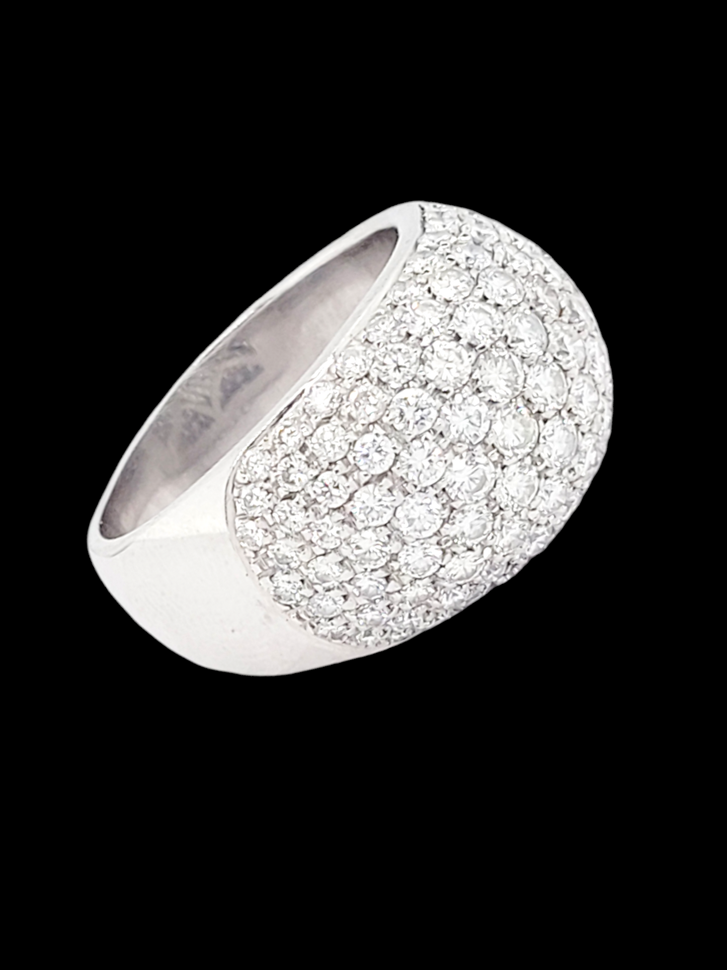 Modern pave diamond bombe ring
SKU: 7751