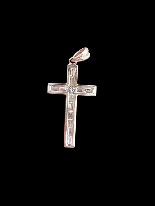 Baguette diamond Cross pendant
SKU: 7760