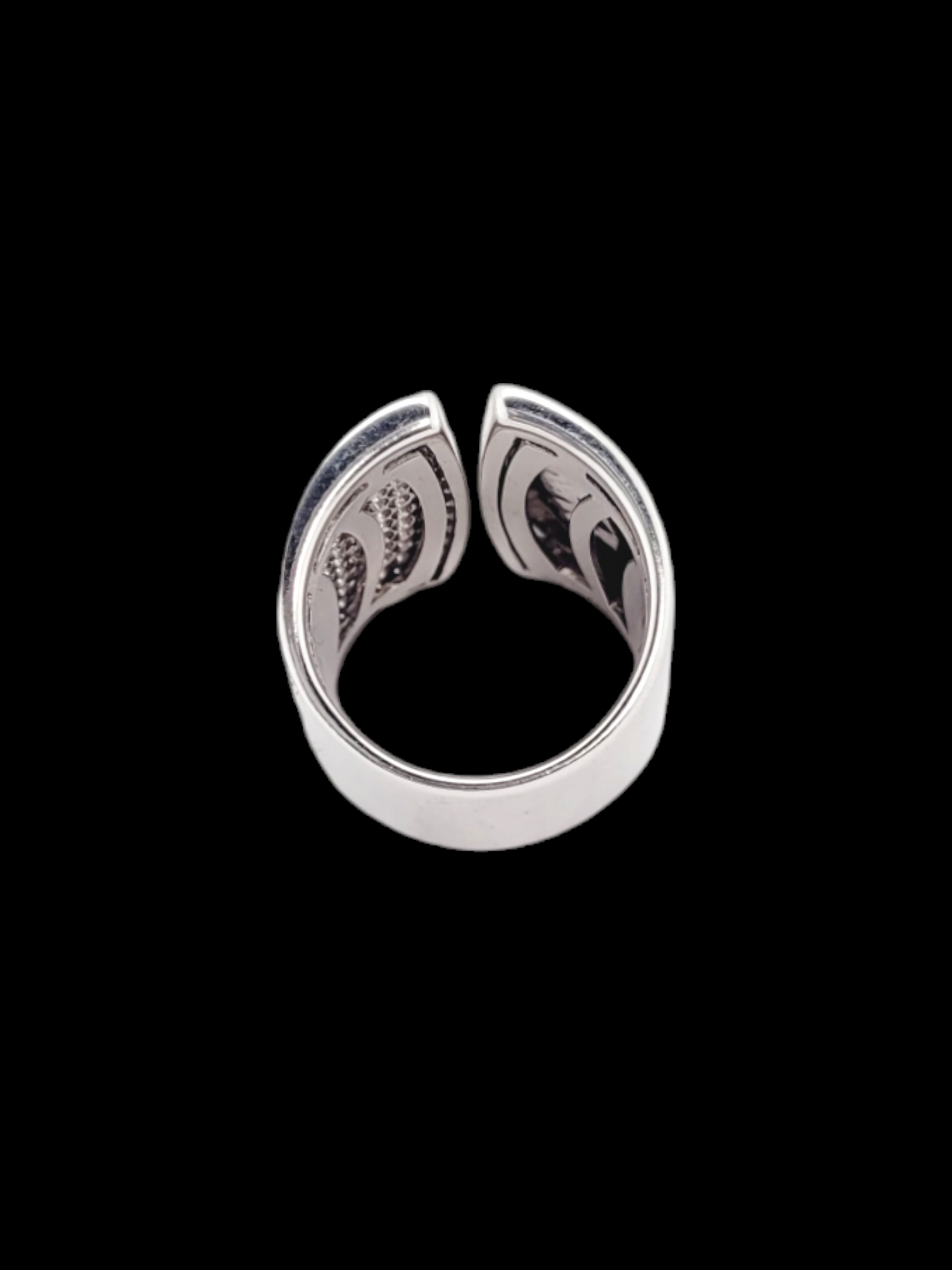 Stylish modern pave diamond and polished 18ct white gold with dress ring
SKU: 7763