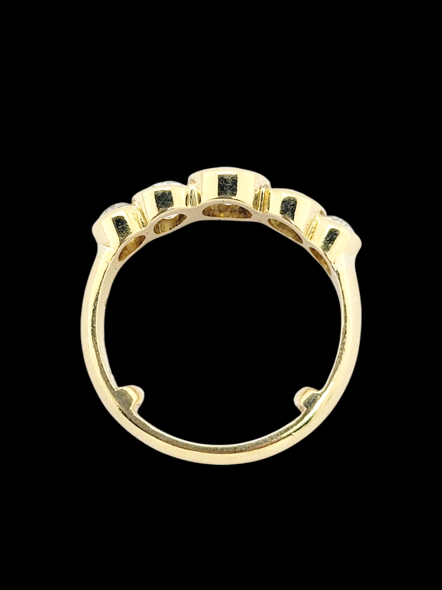 Old mine cut five stone bezel set ring
SKU: 7851
