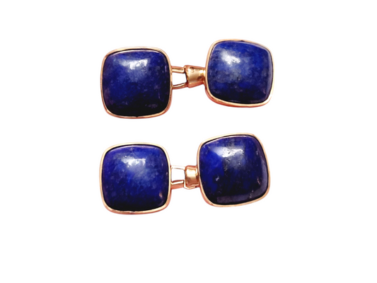 Pair of antique Lapis-Lazuli cushion shaped gold cufflinks
SKU: 7852