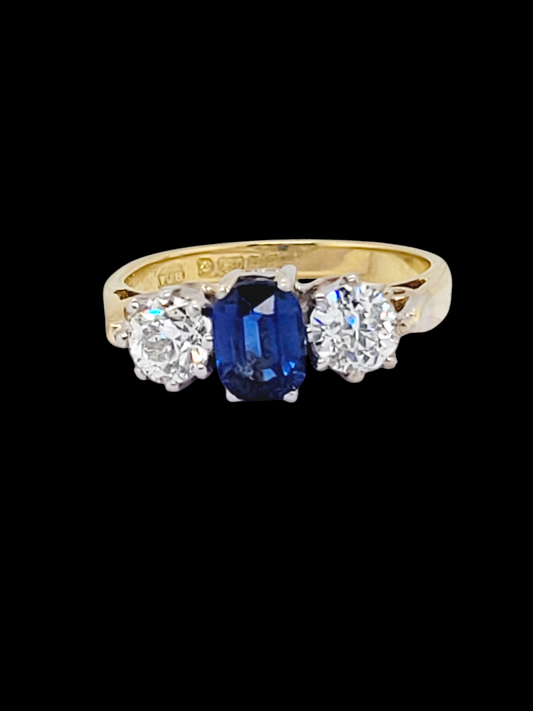 Antique sapphire and diamond engagement ring
SKU: 7927