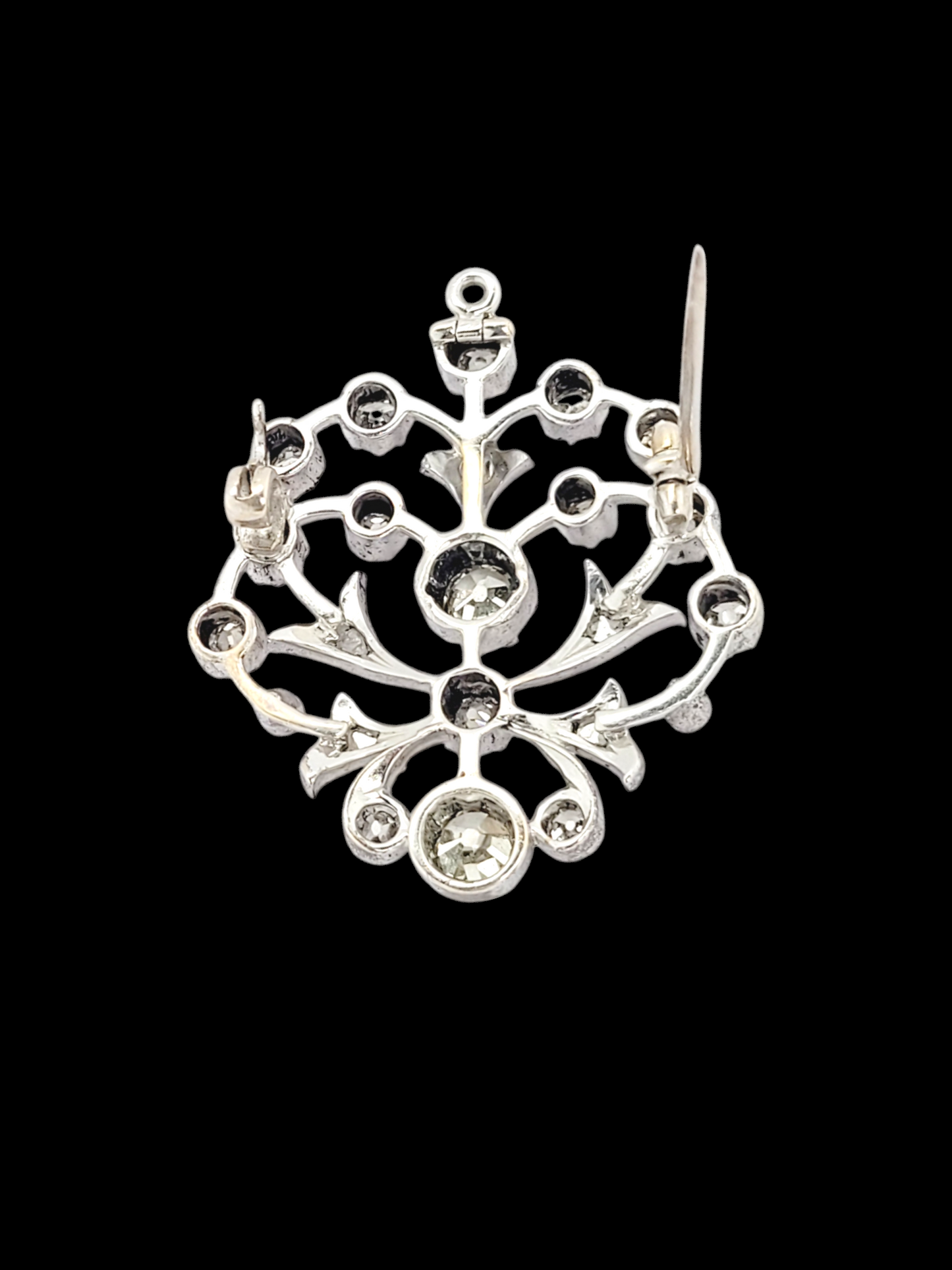 Antique old mine cut diamond heart pendant/brooch
SKU: 7936