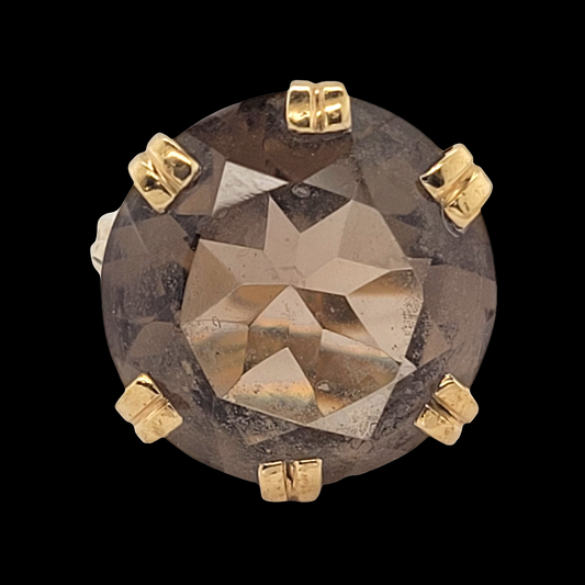 Smokey quartz dress ring
