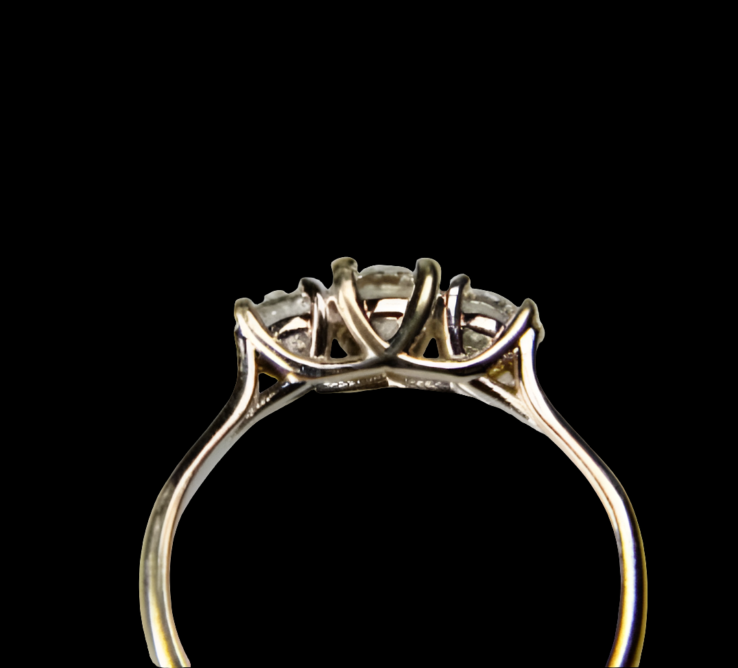 Diamond Three Stone Diamond Engagement Ring
SKU: 2179
