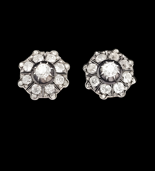 Antique diamond cluster earrings
SKU: 7991