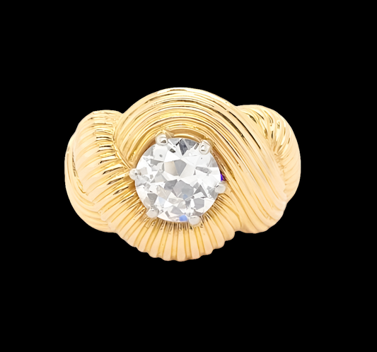 Stylish 1.50ct old European transitional cut diamond ring
SKU: 7215