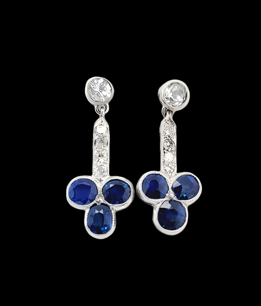 Sapphire and diamond drop earrings
SKU: 6572