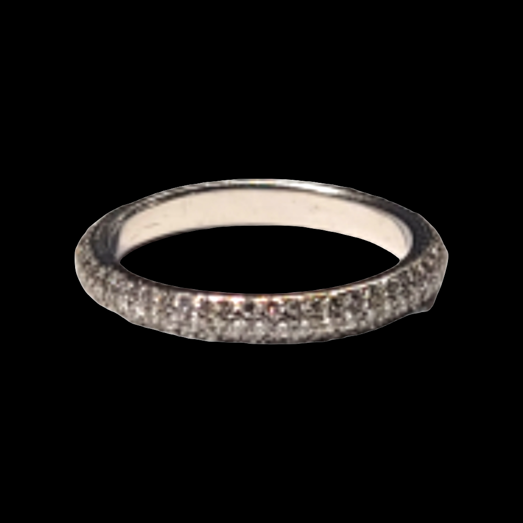 Pave diamond eternity ring sku 5914