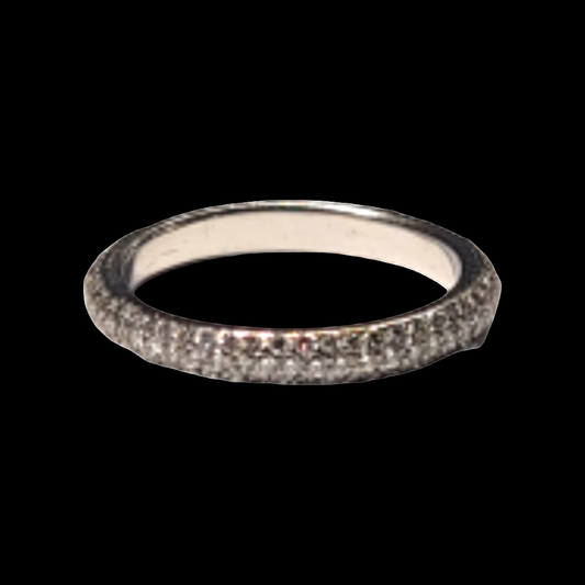 Pave diamond eternity ring sku 5914