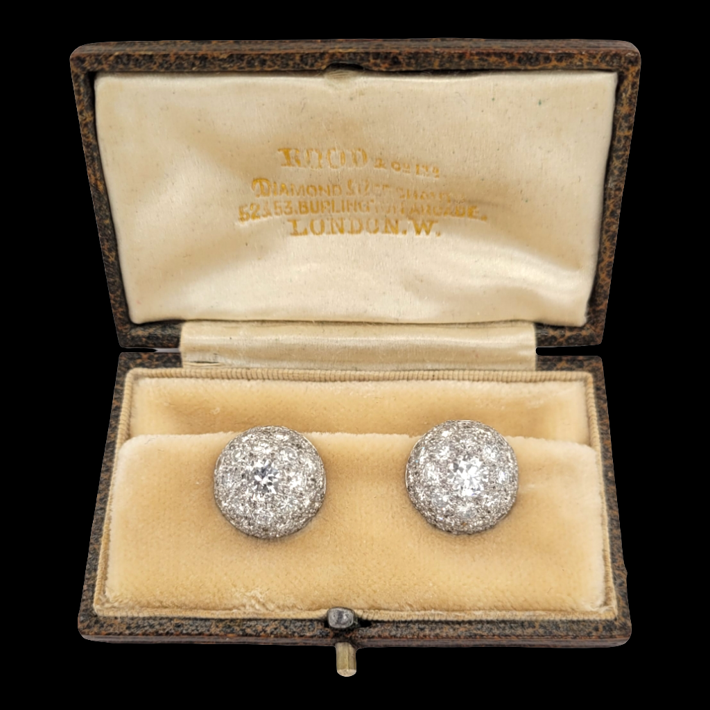 Art deco bombe diamond cluster earrings

SKU: 6419