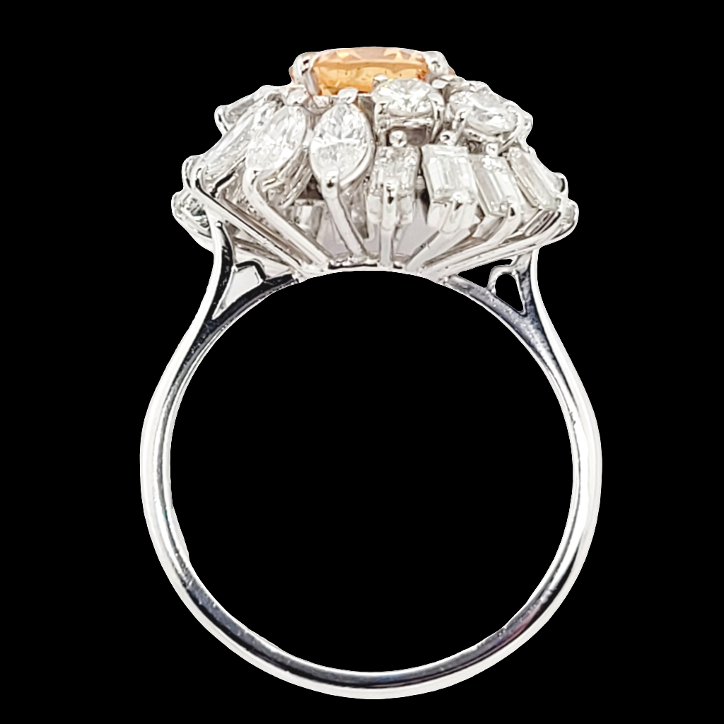 Stylish diamond baguette diamond and topaz cocktail ring

SKU: 6432