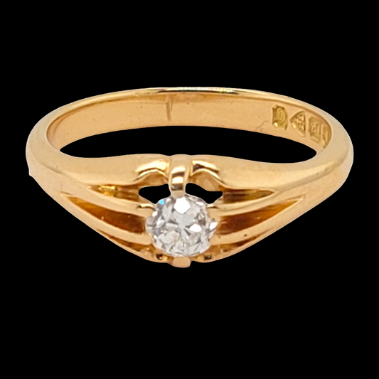 Old cut diamond single stone ring

SKU: 6410