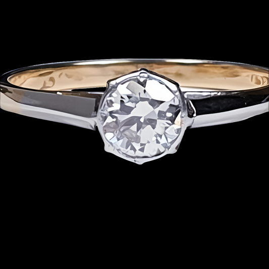 Bright Antique Diamond Solitaire Engagement Ring
SKU: 1695