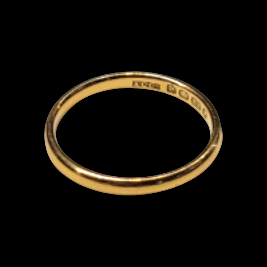 22ct gold wedding band