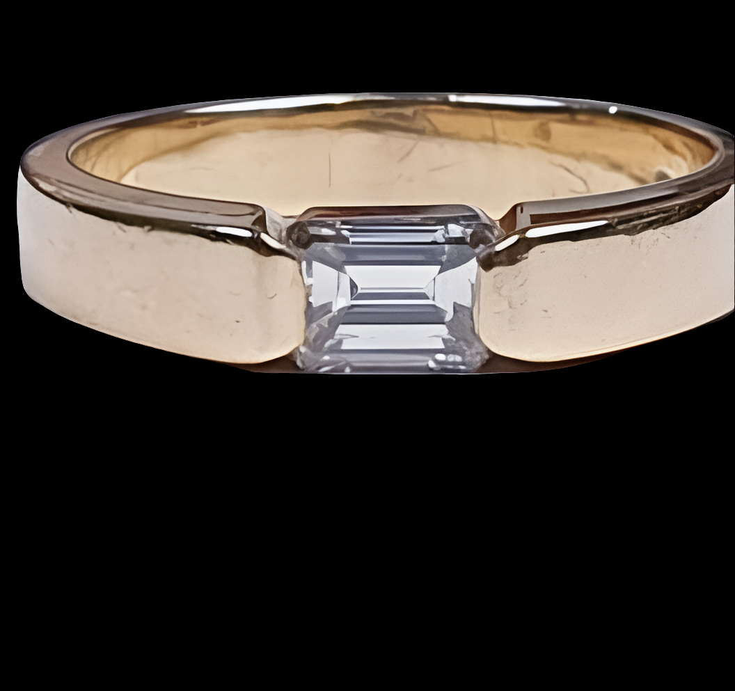 Landscape emerald cut diamond ring
SKU: 4675