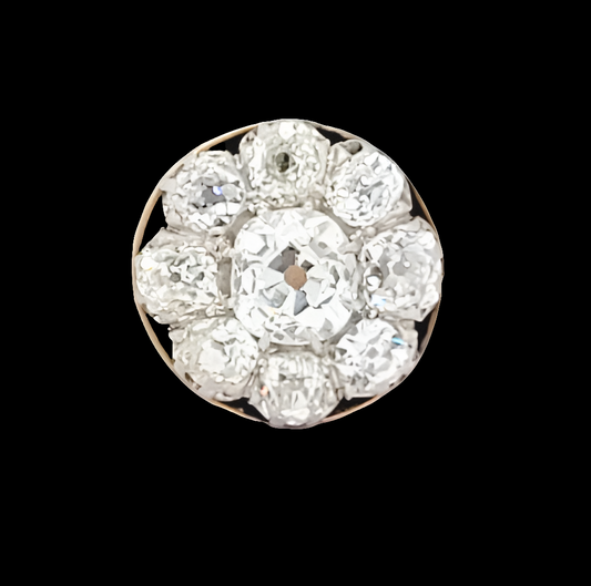 Fantastic old mine cut diamond cluster ring
SKU: 6920