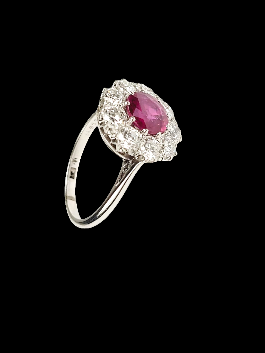 Ruby and diamond cluster ring
SKU: 8339