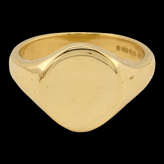 Plain 18ct gold signet ring

SKU: 6605