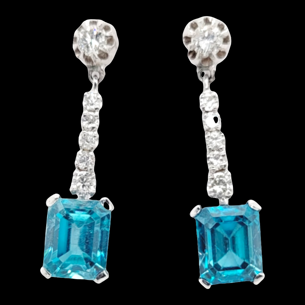 Art deco blue zircon and diamond earrings

SKU: 6573