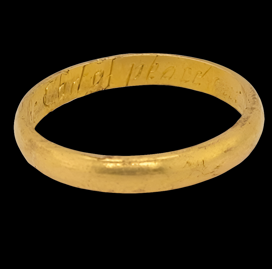 Early Georgian buttery gold posie ring
SKU: 7000