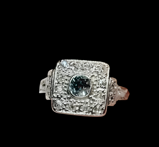Antique blue diamond ring
SKU: 5270