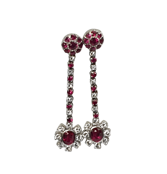 Ruby and Diamond Drop Earrings
SKU: 3160