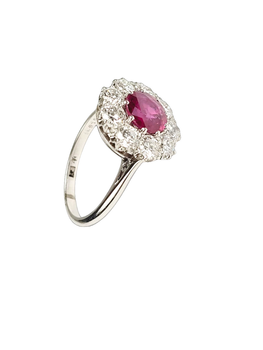 Ruby and diamond cluster ring
SKU: 8339
