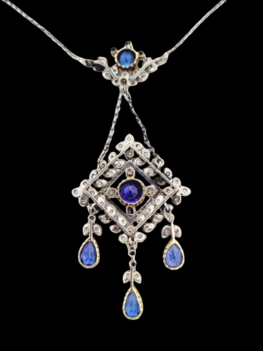 Antique sapphire and diamond pendant

SKU: 6359