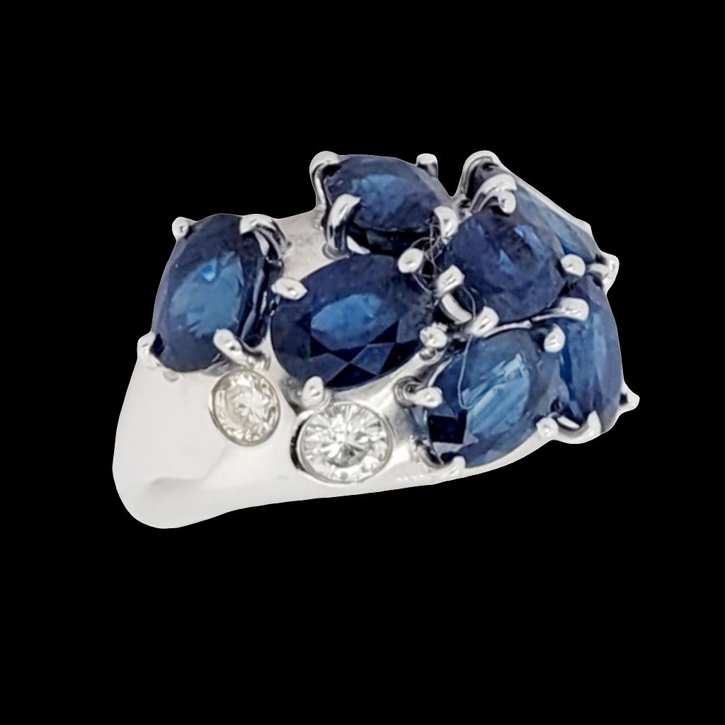 Vintage French sapphire and diamond dress ring

SKU: 6843