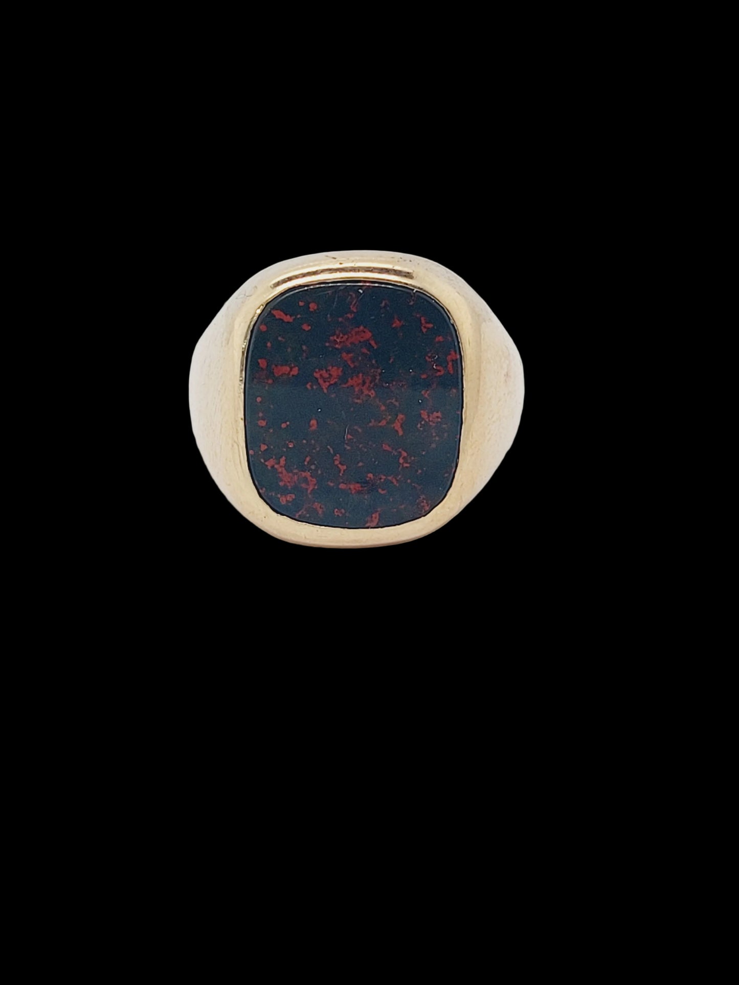 Rare Bloodstone signet ring sku 8794