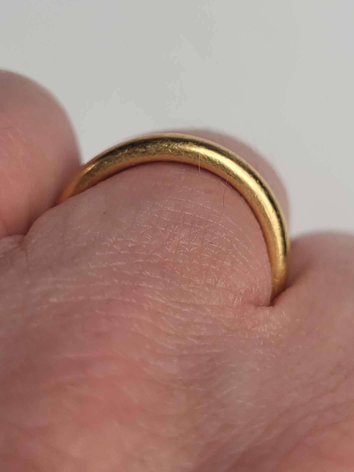 Rare Cartier London 22ct gold wedding band sku 9100