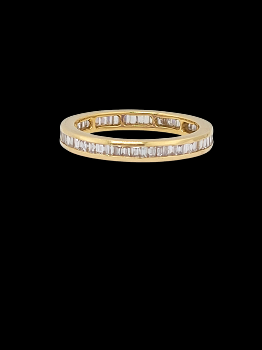 Vintage baguette diamond full hoop ring
SKU: 7935